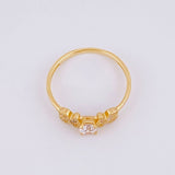 Solitaire Two Bears Ring 1.85g / T8 1/4 Yellow Gold 18K