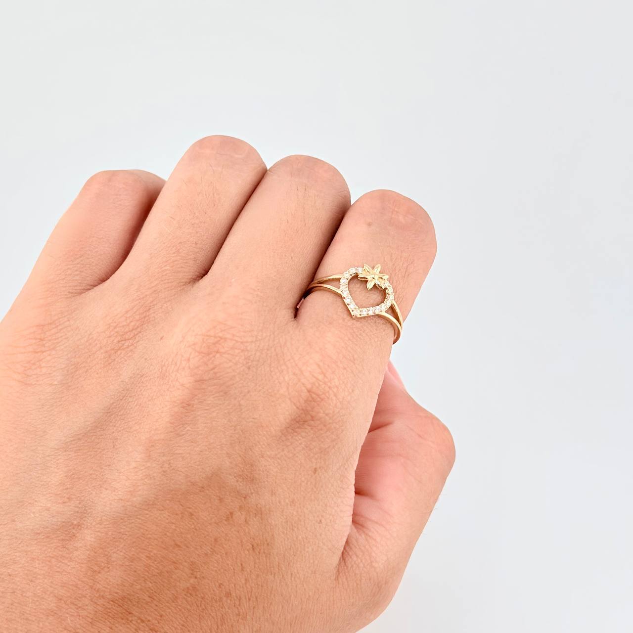 Anillo Frutilla 1.7g / T5 Oro Amarillo 18K