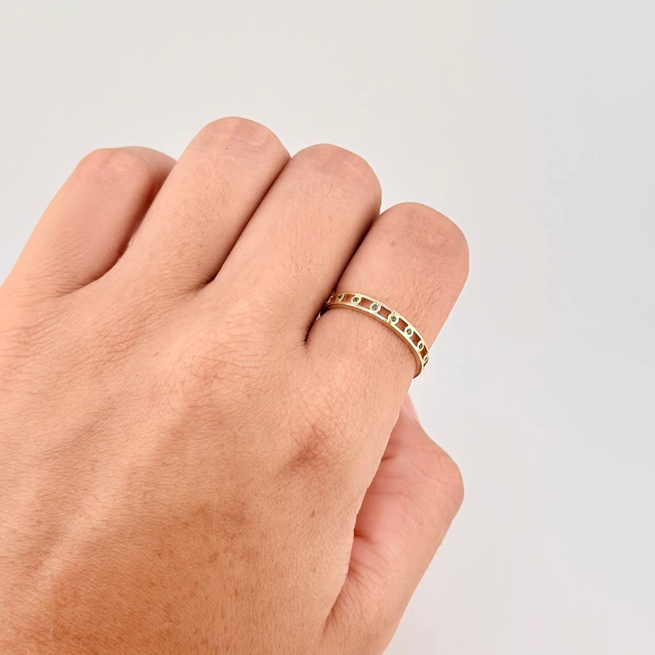 Spark Belt Ring 1.75g / T7 3/4 18K Yellow Gold