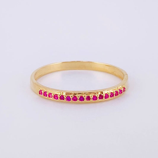 Anillo Churumbela 1.5g / T8 1/4 Oro Amarillo 18K
