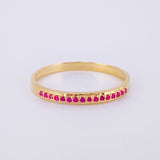 Anillo Churumbela 1.5g / T8 1/4 Oro Amarillo 18K