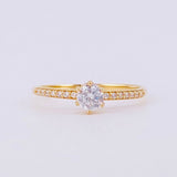 Solitaire Churumbela Ring 1.3g / T6 1/4 18K Yellow Gold