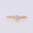 Anillo Solitario Churumbela 1.4g / T7 1/4 Oro Amarillo 18K