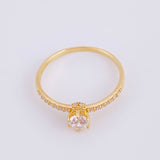 Anillo Solitario Churumbela 1.4g / T8 1/4 Oro Amarillo 18K