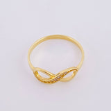 Infinity Ring 1.4g / T6 1/4 Yellow Gold 18K