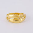 Intertwined Ring 3.95g / T5 1/2 Yellow Gold 18K