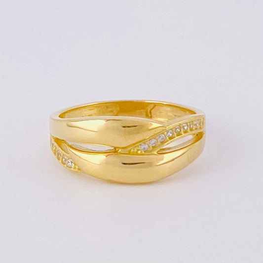 Anillo Entrelazado 3.95g / T5 1/2 Oro Amarillo 18K