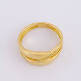Intertwined Ring 3.95g / T5 1/2 Yellow Gold 18K