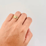 Intertwined Ring 3.95g / T5 1/2 Yellow Gold 18K