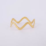Anillo Zig-zag 0.75g / T5 3/4 Oro Amarillo 18K