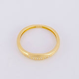 Anillo Linea 7 Puntos 0.4g / T4 1/4 Oro Amarillo 18K