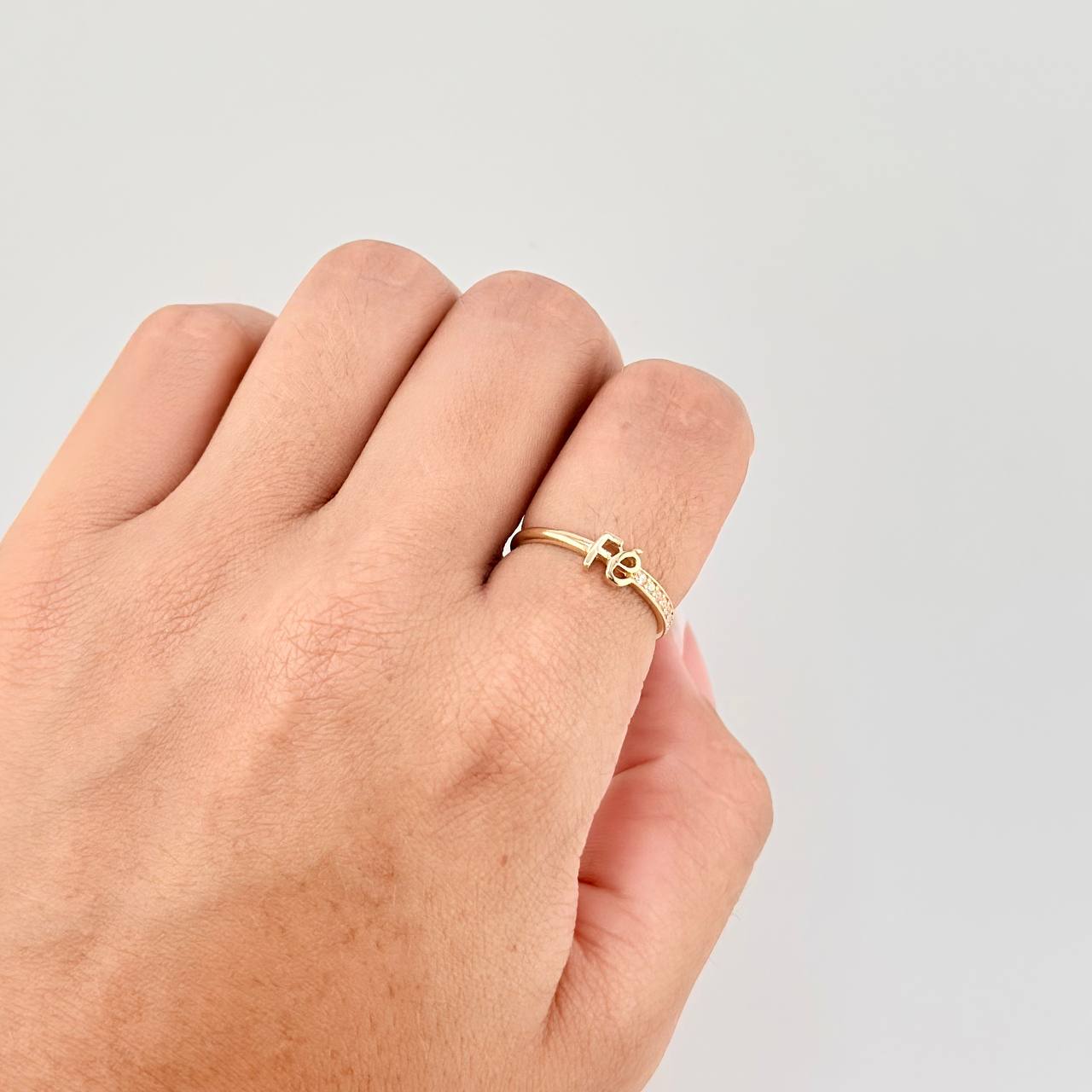 Faith Ring 1.5g / T6 3/4 Yellow Gold 18K