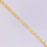 Ice Chain 2 Tones 13.45g / 18 in / 3.65mm Silver Vermeil 925