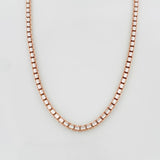 Venetian Chain 31.6 g / 25 3/4 in / 1.3 mm Two White Rose Gold 18K