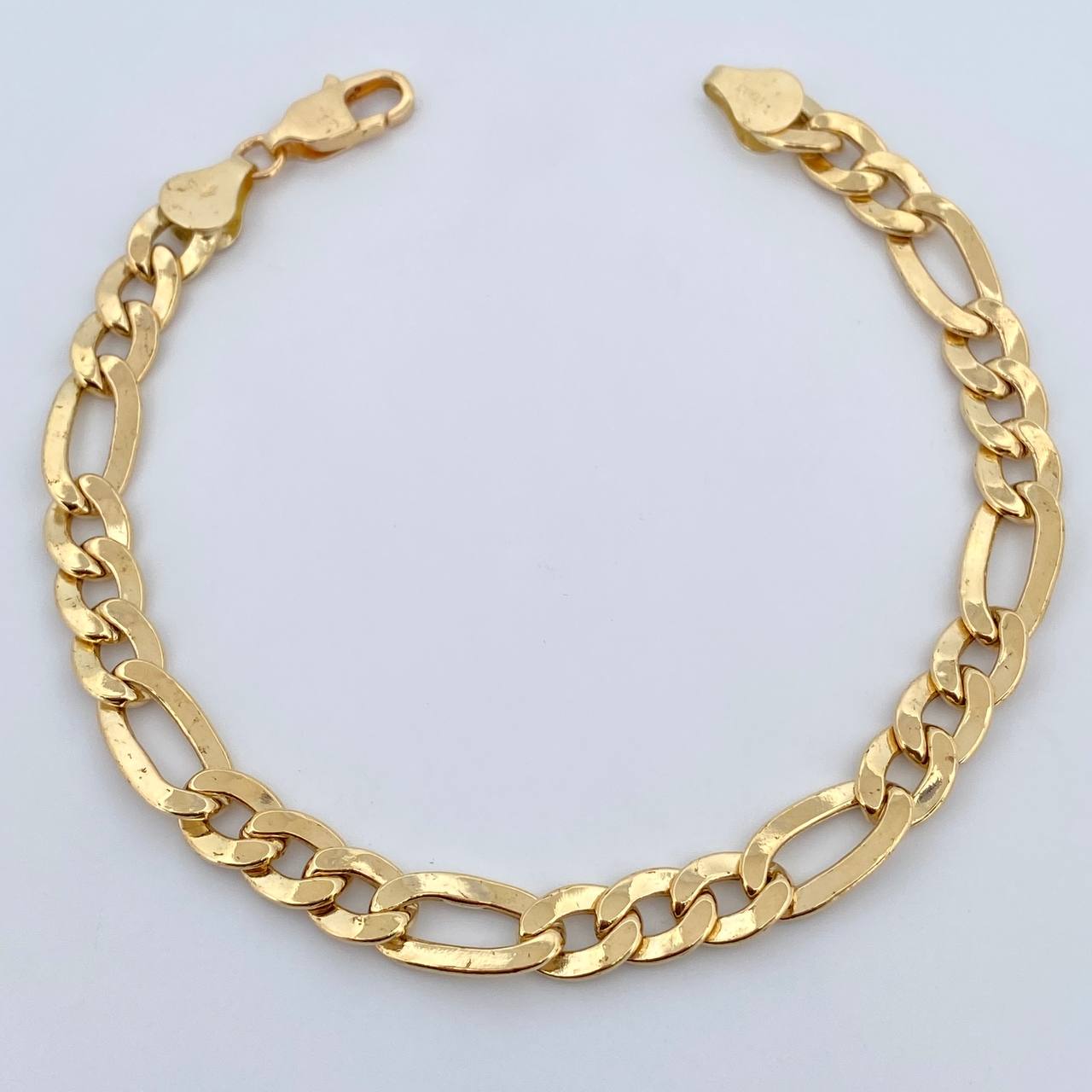 Pulso Figaro 11.3gr / 21.7cm / 6.8mm Oro Amarillo +0 18K $