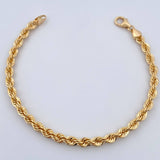 Pulso Lazo 5.25gr / 19.5cm / 4.2mm Oro Amarillo +3 18K $