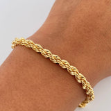 Pulso Lazo 5.25gr / 19.5cm / 4.2mm Oro Amarillo +3 18K $