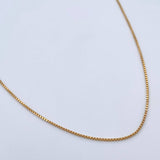 Cadena Veneciana 3.5gr / 45.1cm / 0.7mm Oro Amarillo +3 18K $