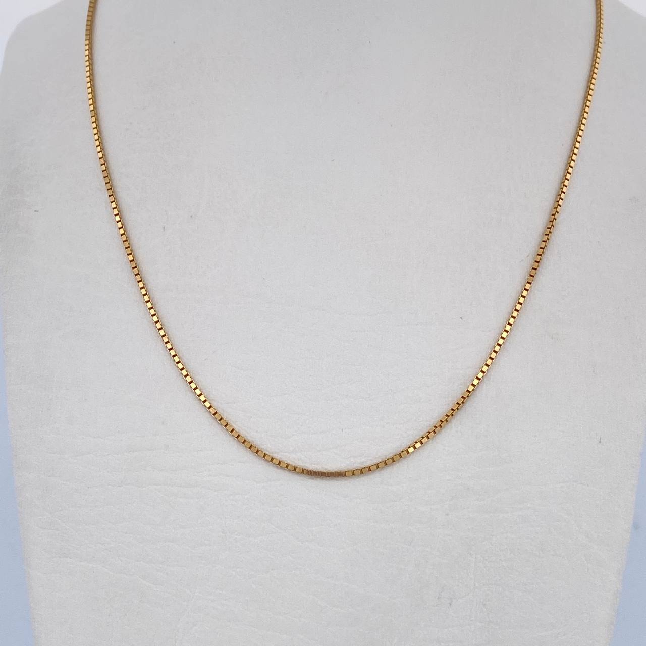 Cadena Veneciana 3.5gr / 45.1cm / 0.7mm Oro Amarillo +3 18K $