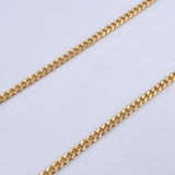 Cadena Cubana 25.7gr / 61.4cm / 3.3mm Oro Amarillo +0 18K $