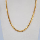Cadena Cubana 25.7gr / 61.4cm / 3.3mm Oro Amarillo +0 18K $