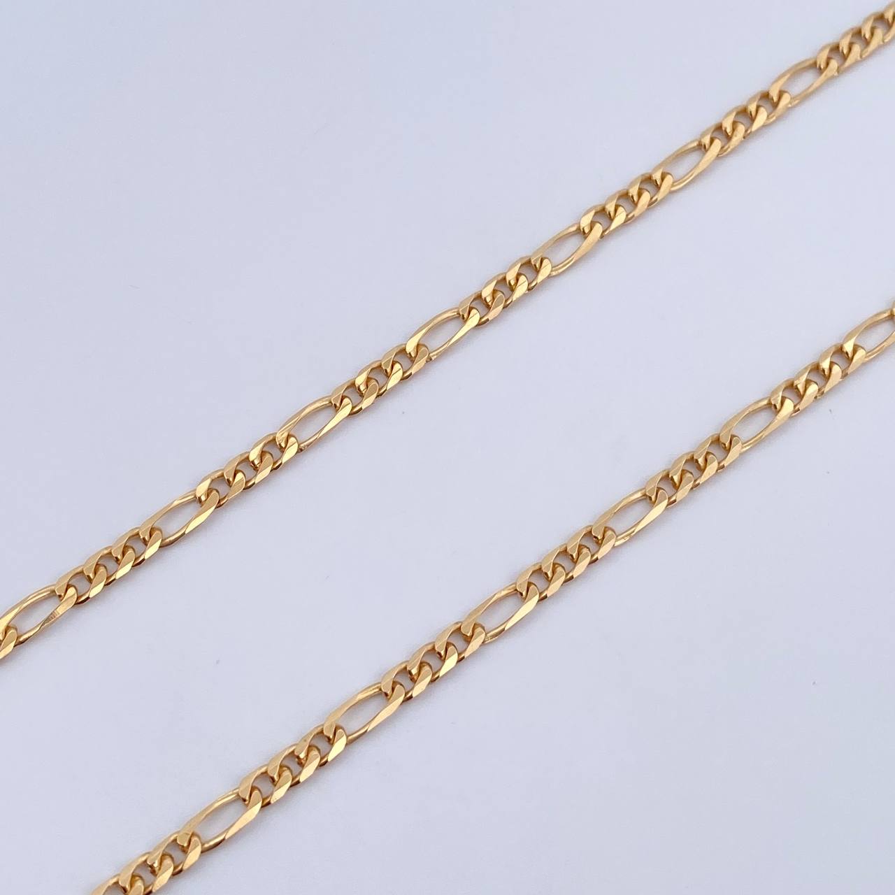 Figaro Chain 11.55gr / 61.3cm / 2.4mm Yellow Gold +0 18K $