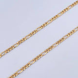 Figaro Chain 11.55gr / 61.3cm / 2.4mm Yellow Gold +0 18K $