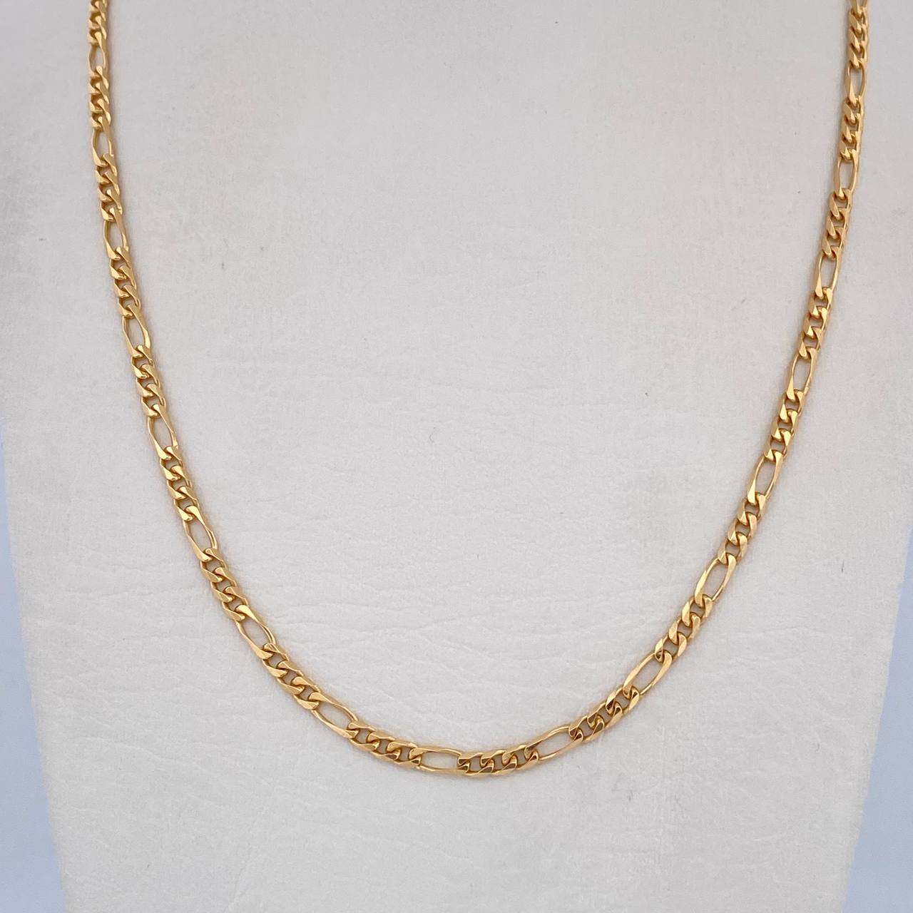 Figaro Chain 11.55gr / 61.3cm / 2.4mm Yellow Gold +0 18K $