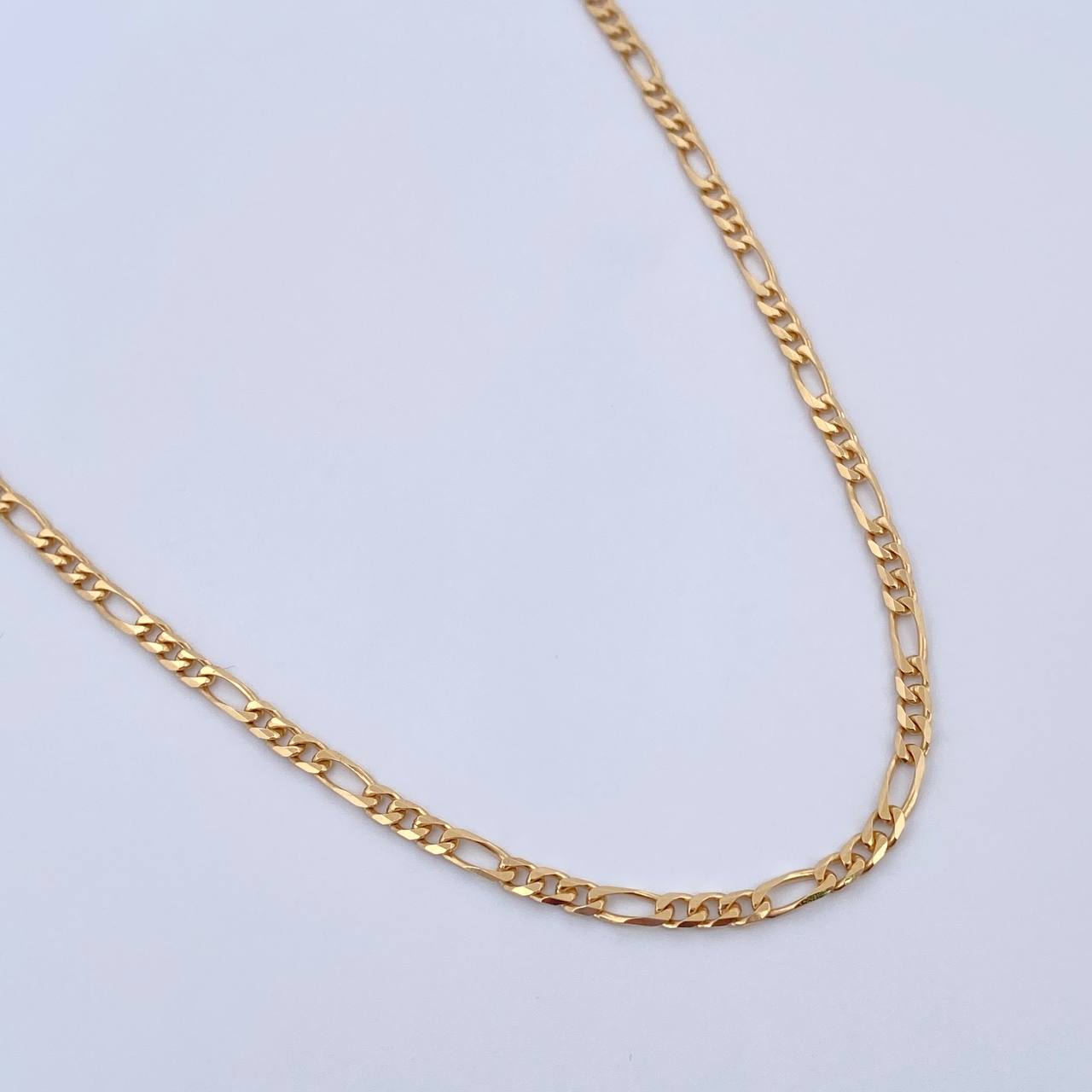 Figaro Chain 11.55gr / 61.3cm / 2.4mm Yellow Gold +0 18K $