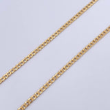Cadena Cubana 4.05gr / 61.4cm / 2.2mm Oro Amarillo +0 18K $