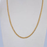 Cadena Cubana 4.05gr / 61.4cm / 2.2mm Oro Amarillo +0 18K $