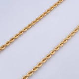 Cadena Lazo 8.6gr / 59.8cm / 3mm Oro Amarillo +3 18K $