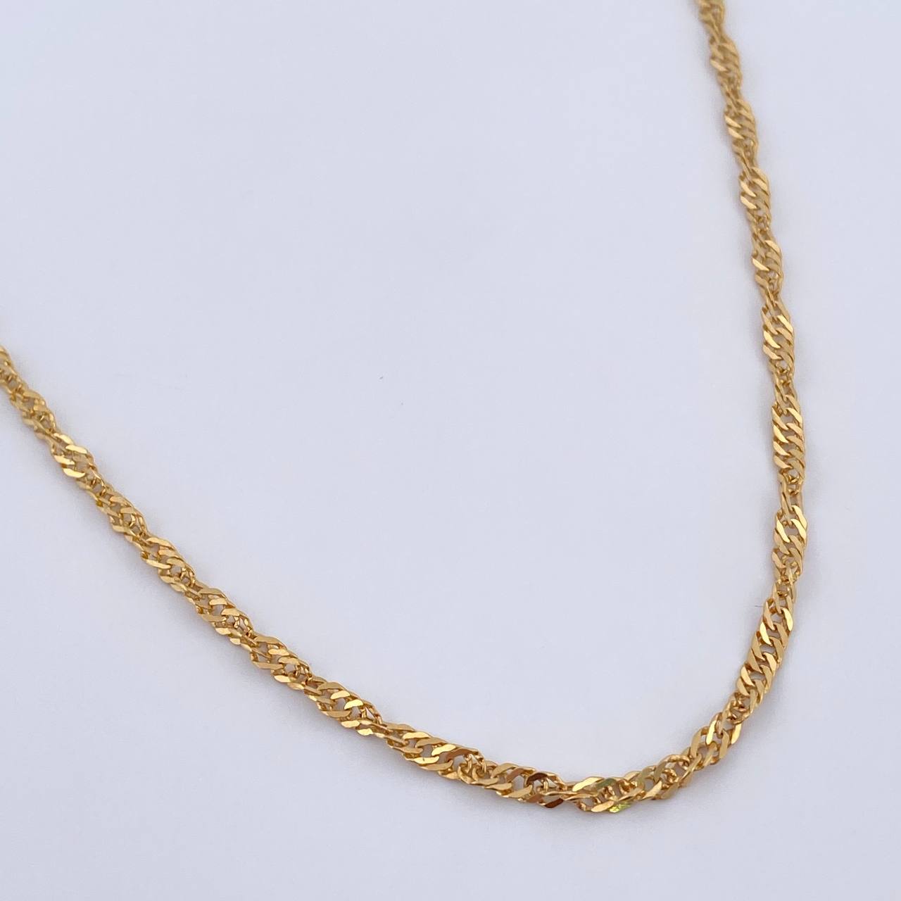 Cadena Singapur 6.5gr / 63.6cm / 2.2mm Oro Amarillo +3 18K $