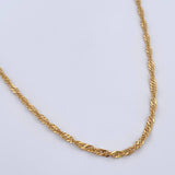 Cadena Singapur 6.5gr / 63.6cm / 2.2mm Oro Amarillo +3 18K $