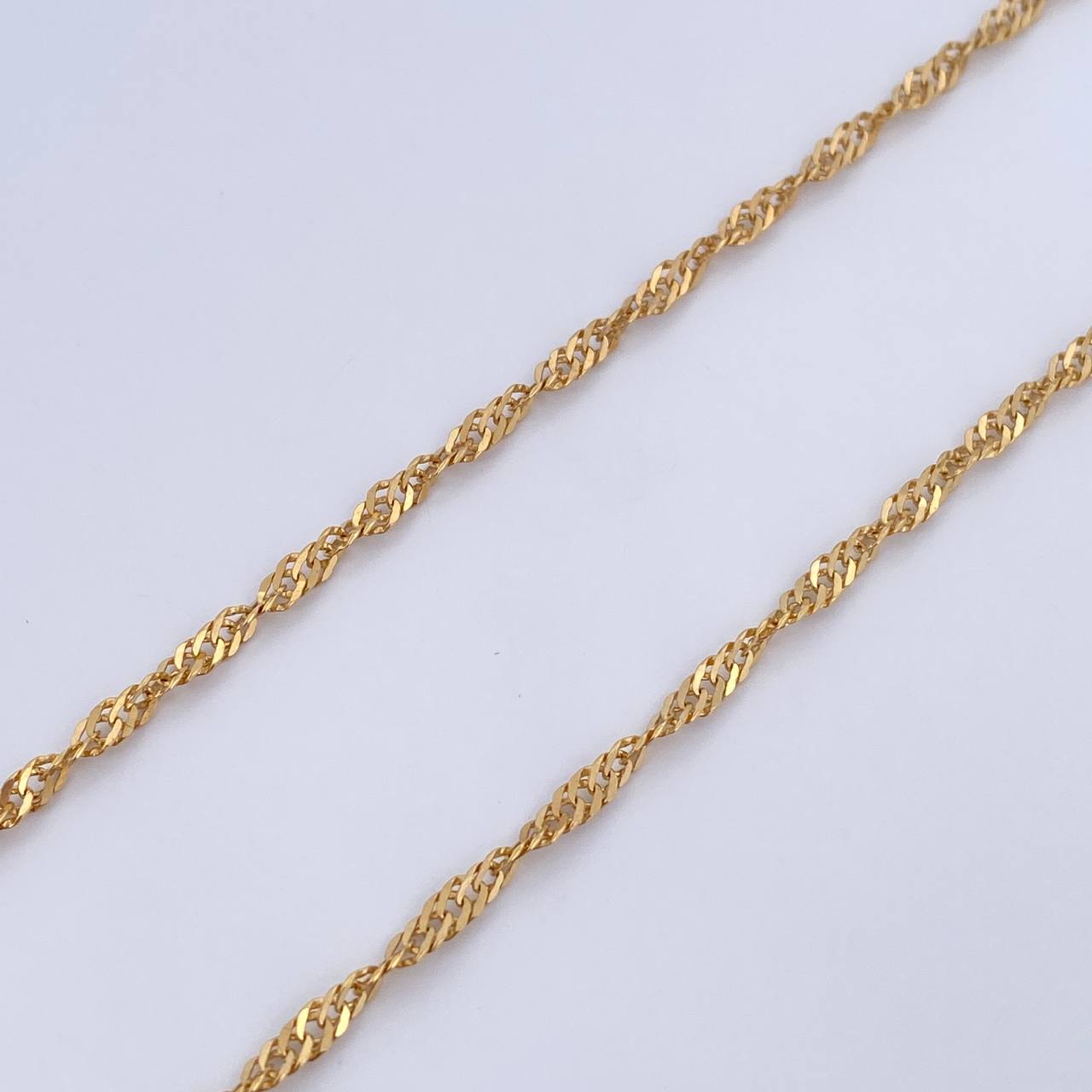 Cadena Singapur 6.5gr / 63.6cm / 2.2mm Oro Amarillo +3 18K $