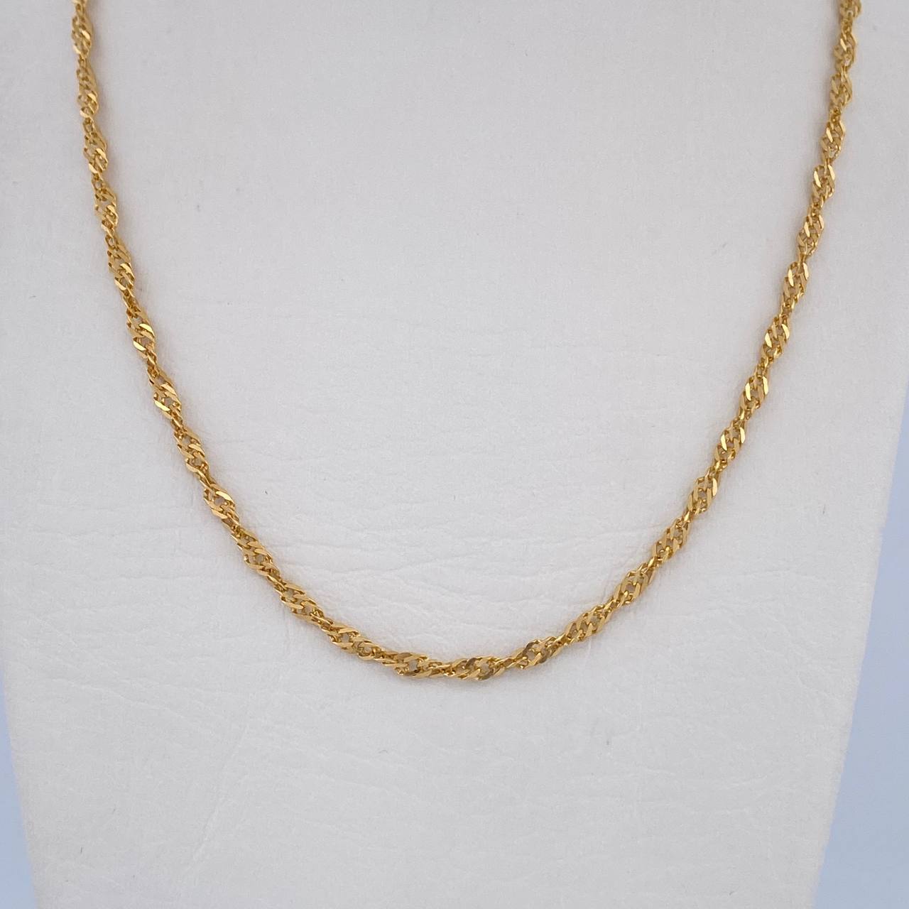 Cadena Singapur 6.5gr / 63.6cm / 2.2mm Oro Amarillo +3 18K $