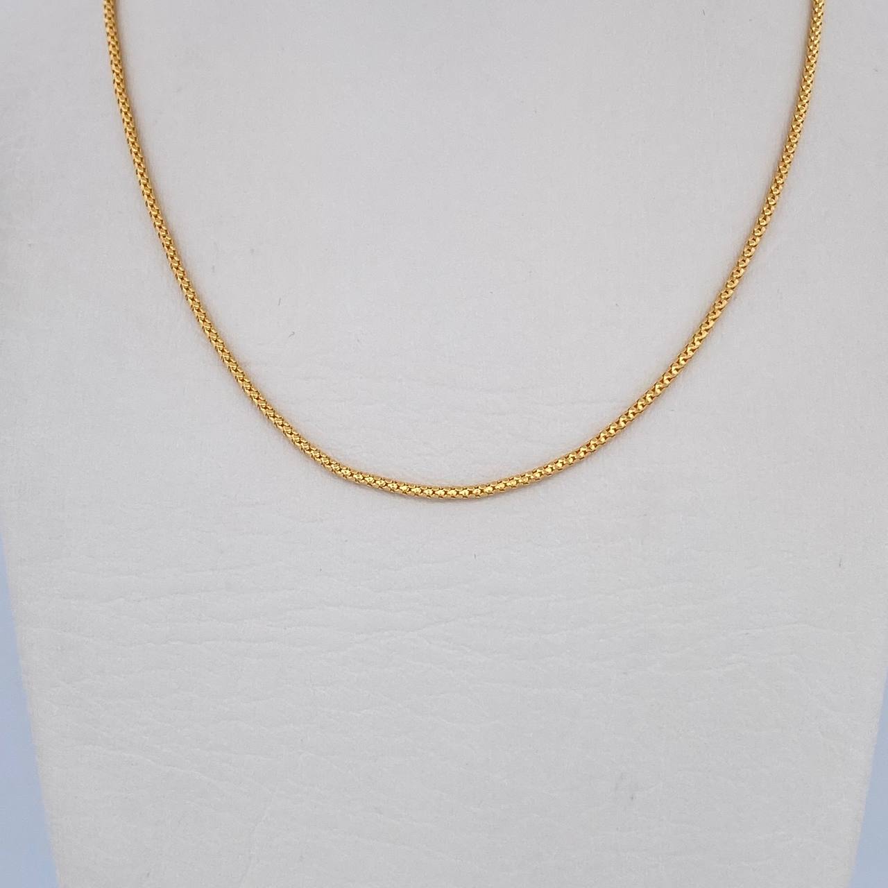 Cadena Cordon 3.35gr / 50.5cm / 1.2mm Oro Amarillo +3 18K $