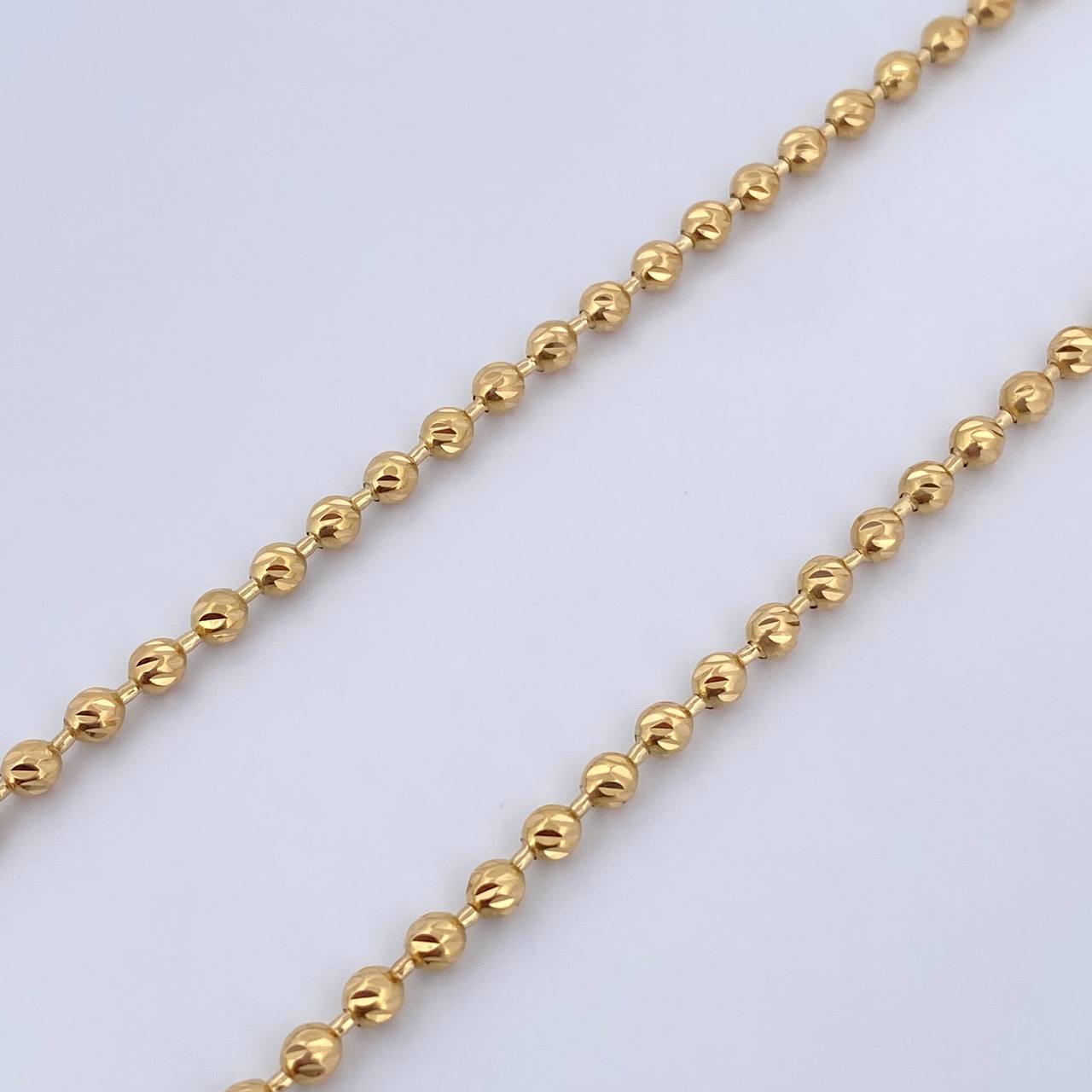 Military Chain 16gr / 49.6cm / 2.9mm Diamond Cut 18K Yellow Gold $