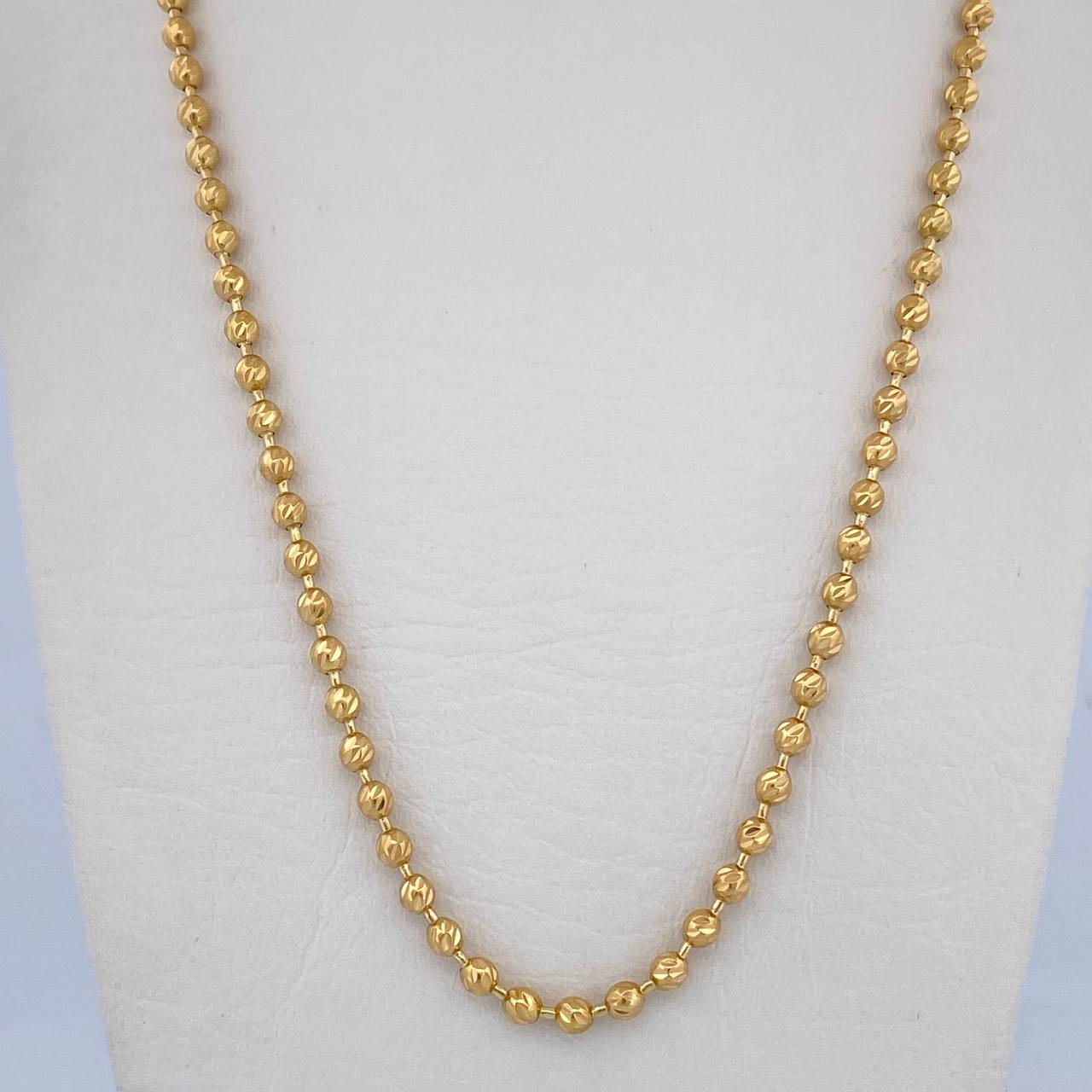 Military Chain 16gr / 49.6cm / 2.9mm Diamond Cut 18K Yellow Gold $