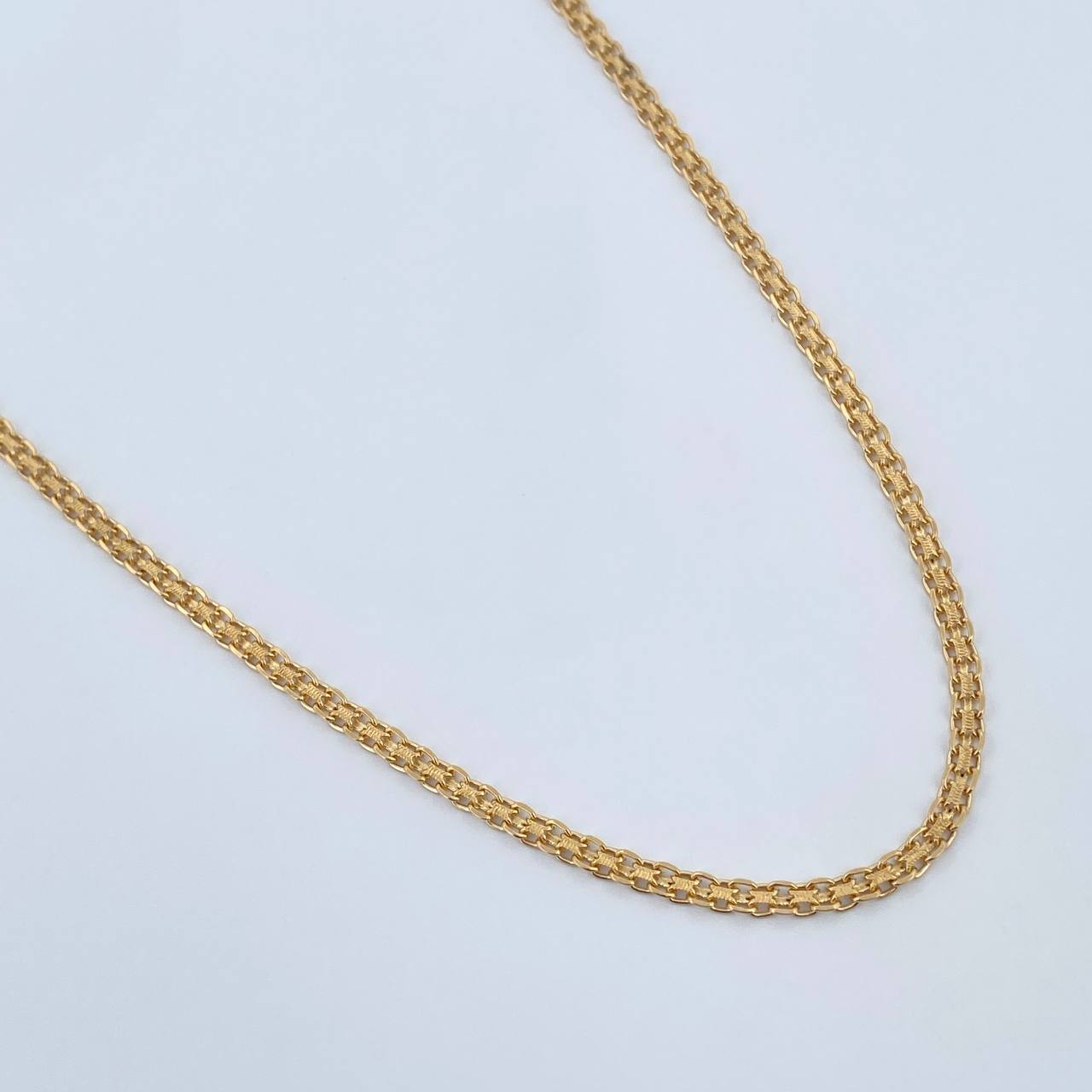 Cadena China 7.4gr / 61cm / 2.2mm Oro Amarillo +0 18K $