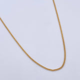 Mini Cuban Chain 3.85gr / 50.5cm / 1mm Yellow Gold +0 18K $