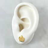 Topos Corona Estrella 1.5gr / 9mm / Circones Blancos Azules Oro Amarillo 18K