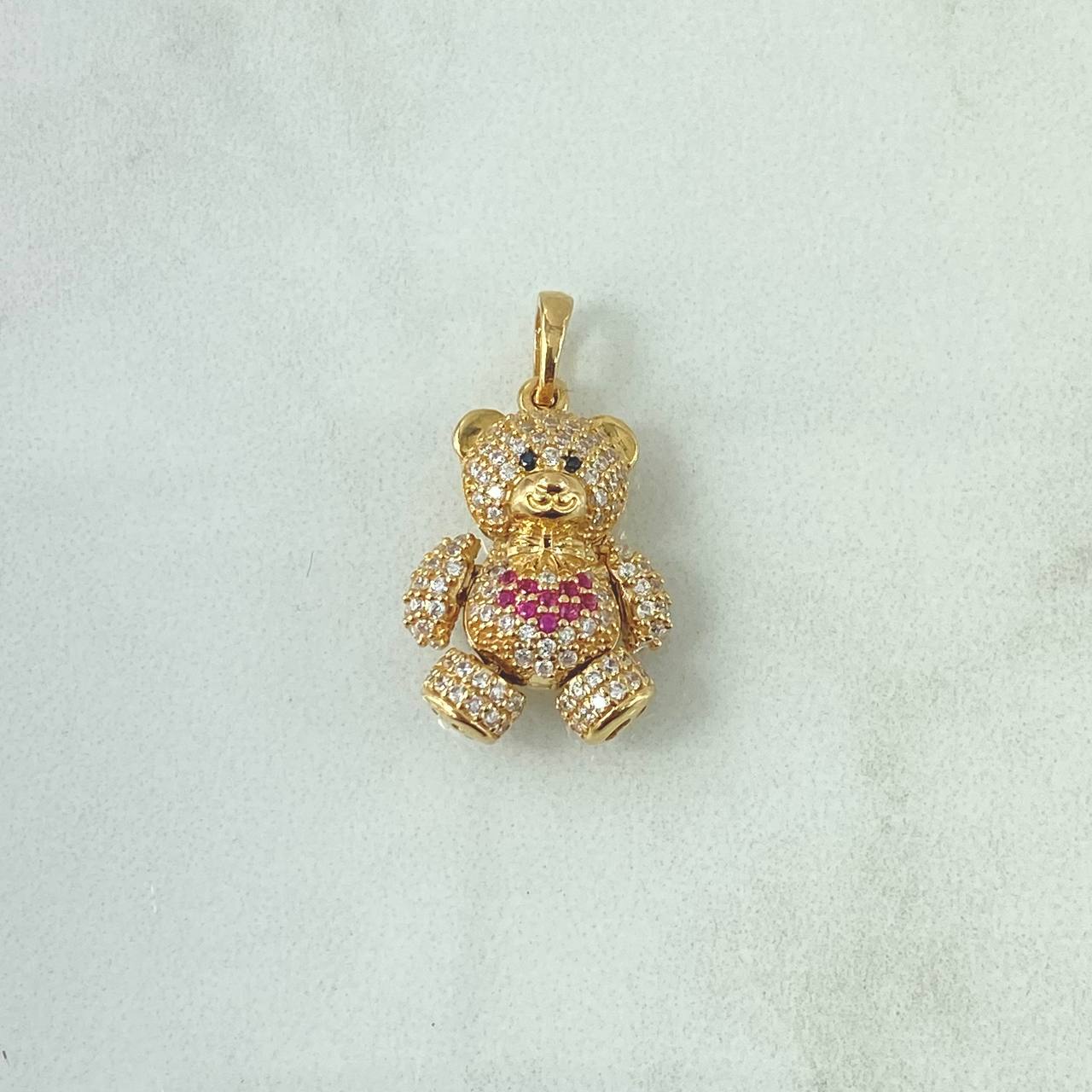 Dije Oso Articulado Corazón 4.45gr / 2.5cm / Oro 18K ©