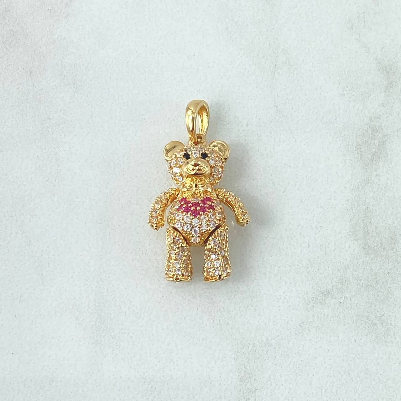 Pendant Articulated Bear 4.1gr / 1.0in / 18K Gold