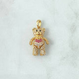 Pendant Articulated Bear 4.2gr / 1.0in / 18K Gold