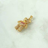 Pendant Articulated Bear Heart 4.15gr / 1.0in / 18K Yellow Gold ©