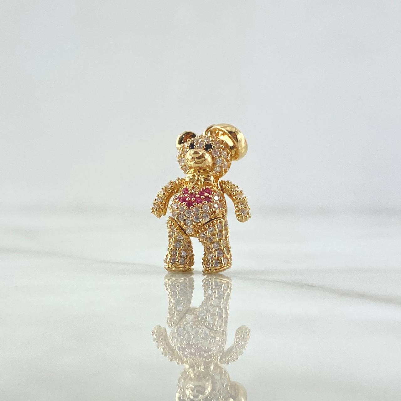 Dije Oso Articulado Corazón 5.8gr / 2.7cm / Oro 18K