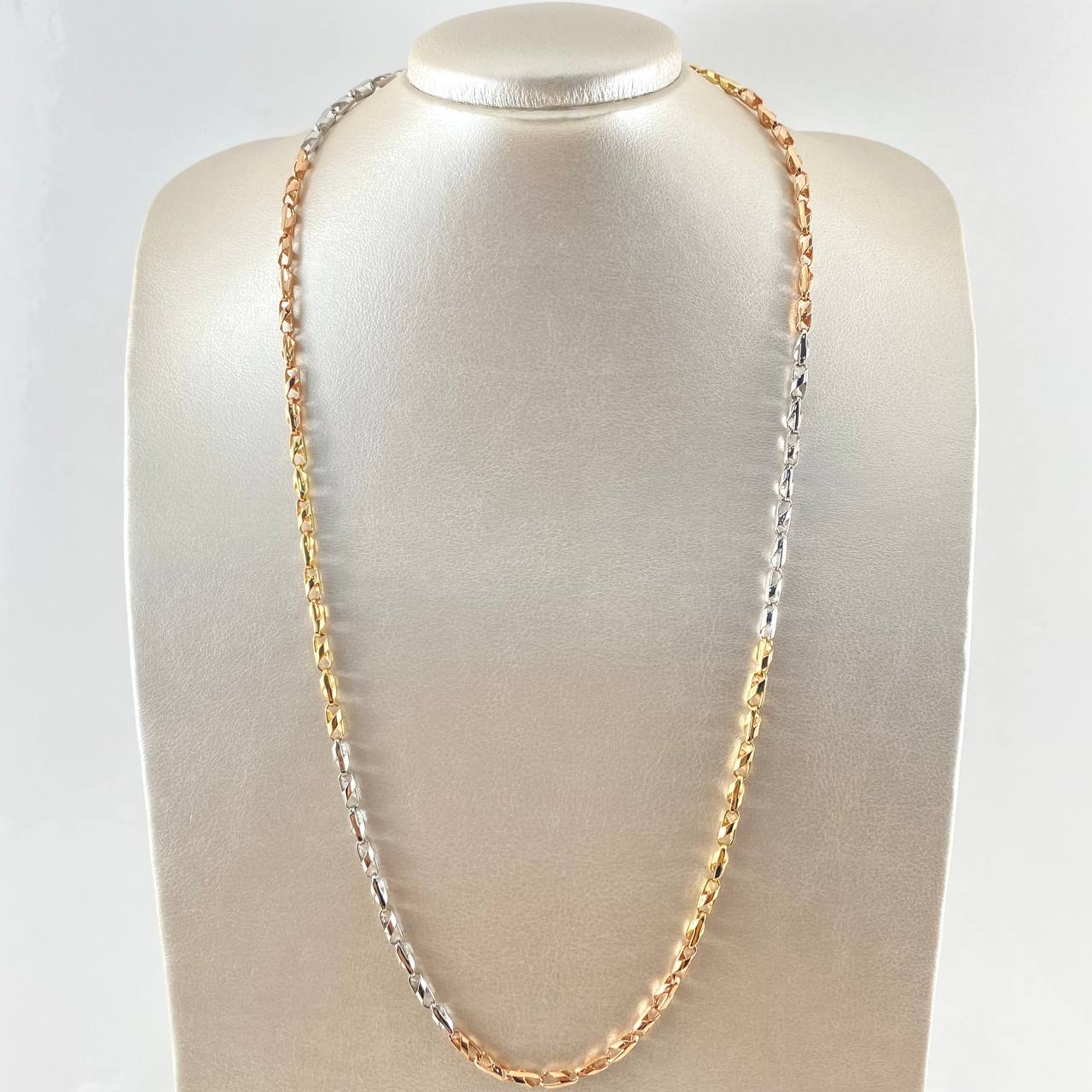 Rustic Spiral Chain 24.45gr / 25.6in / 18K Gold