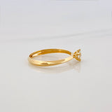 Anillo Solitario Diamante 24 Pts 1.2 g / T6 3/4 Oro Amarillo 18K