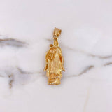 Pendant Virgen Del Carmen 10.65gr / 5.3cm / White Zirconia Two-tone Yellow and White Gold 18K #